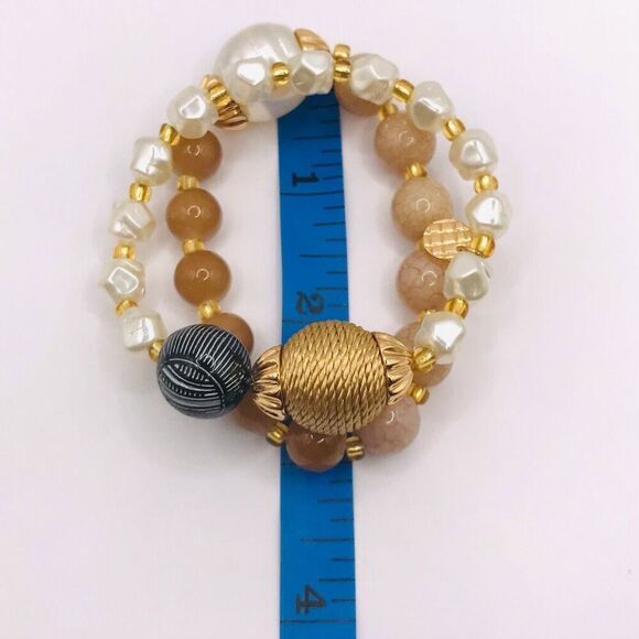 Talbots Pink Safari Stretch Bracelet Set - Picture 11 of 11